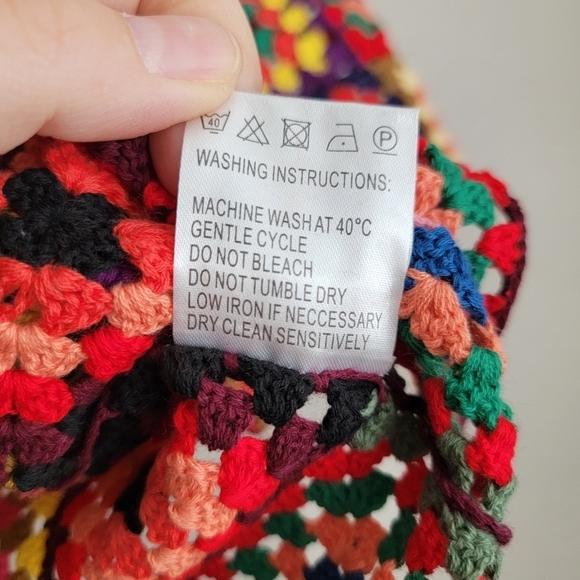 Farm Rio Crocheted & Cropped Pullover size L NWT - Picture 10 of 11